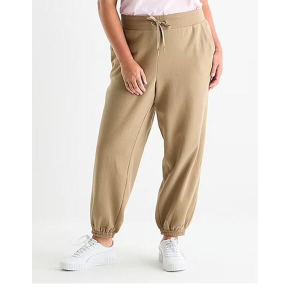 Xersion Size 5X Jogger Pants Super Soft Mid-Rise Light Brown NWT - Picture 1 of 7